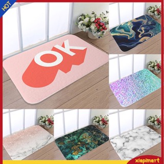 (xiapimart) พรมเช็ดเท้า ลายหินอ่อน กันลื่น ทนทาน ขนาด 40x60 ซม. สําหรับตกแต่งบ้าน ห้องน้ํา