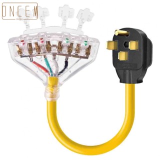 【ONCEMOREAGAIN】Adapter Cord 20R 20 Amp 4 Cores Genator Plug Self-locking Plug To 4X 5-15