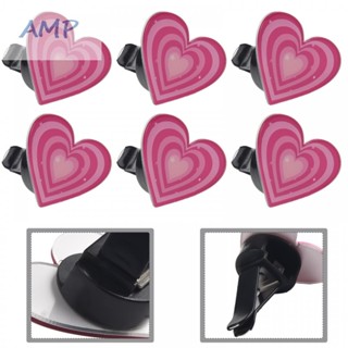 ⚡BABYCITY-TH⚡6PCS Heart Car Air Freshener Vent Clips for Women Cute Car Vent Clips Decoratio⚡NEW 7