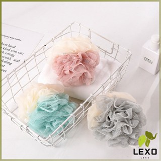 LEXO ใยขัดผิว สีทูโทน ใยขัดตัว   Body scrub Bath Lily