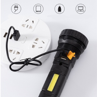 Solar Led Flashlight USB Rechargeable Lantern Outdoor Camping Torch Light