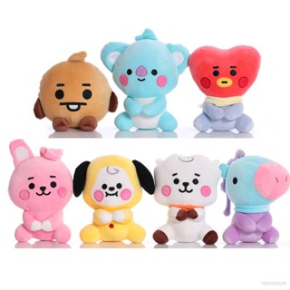 พวงกุญแจ จี้ตุ๊กตายัดไส้ TATA RJ CHIMMY COOKY SHOOKY MANG KOAY GP1 BTS BT21 ของเล่นสําหรับเด็ก