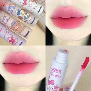 Kobeleen Mengmeng Paradise Cream Lip Glaze Four Color Soft Mud Color ลิปสติก Velvet Matte Lip Mud Girl Natural veemm