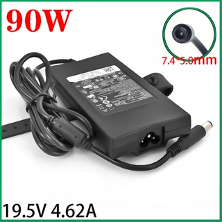 อะแดปเตอร์ชาร์จพาวเวอร์ซัพพลายแล็ปท็อป 19.5V 4.62A 90W DC 7.4*5.0 มม. สําหรับ Dell E4300 E5410 E6320 E6400 E6430 3521 Inspiron N5110