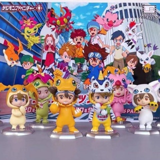 ของแท้ พร้อมส่ง Bandai Digimon Adventure First Bullet Mystery Box Q Version โมเดลตุ๊กตา ของเล่นสะสม สําหรับเด็ก