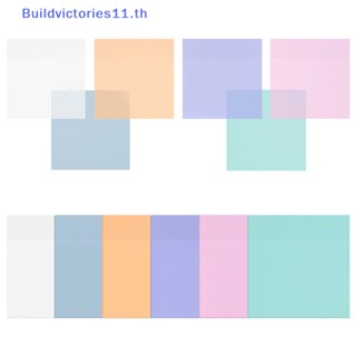 Buildvictories11 สติกเกอร์กระดาษโน้ต แบบใส กันน้ํา มีกาวในตัว 30 แผ่น สําหรับสํานักงาน โรงเรียน