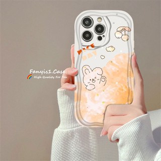 เคสป้องกันโทรศัพท์มือถือ แบบนิ่ม ลายการ์ตูนกระต่าย 3D สําหรับ Realme C55 C53 C35 C30 C33 C25Y C25 C20 C15 C11 C25s 8I 5 5S 5i 6i Narzo 50A