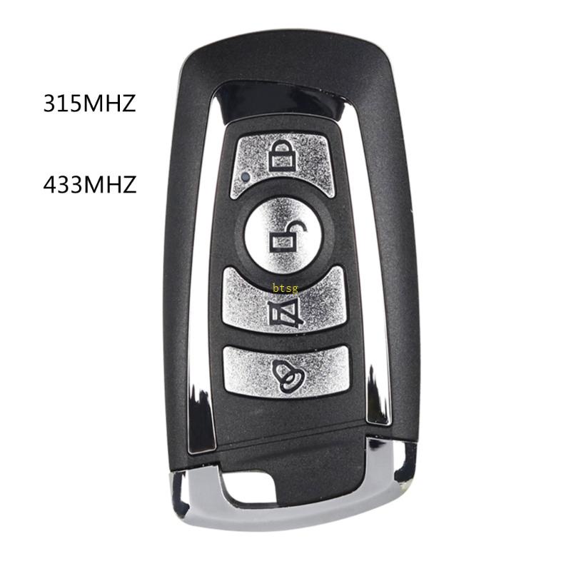 Bt 315MHz 433MHz 4 ปุ่ม รีโมตกุญแจอัจฉริยะ ไร้กุญแจ สําหรับ 3 5 7 Series 2009-2016