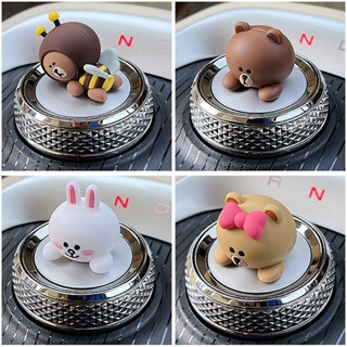 Euler Good Cat Gear Knob Stickers Gear Stickers Three-Dimensional Brown Bear Doll Bumper Stickers Car Interior Decoration Gt Modification Car decoration