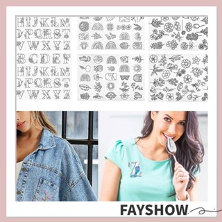 Fay กระดาษปักครอสสติตช์ ลายดอกไม้ และใบไม้ แฮนด์เมด DIY