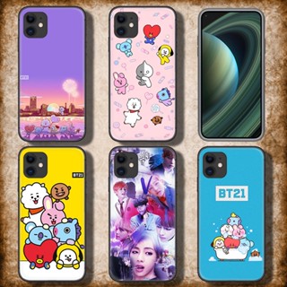 เคส TPU นิ่ม ลายการ์ตูน BTS น่ารัก R14 สําหรับ iPhone X XS 11 Pro Max 14 plus