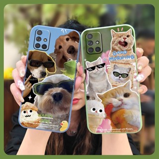 Solid color soft shell Phone Case For Samsung Galaxy A71/SM-A715F phone case Anti-fall Simplicity Camera all inclusive cute