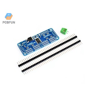 Pcbfun บอร์ดไดรเวอร์เซอร์โว 16 ช่อง 12 บิต Pwm Pca9685 Pwm I2c Diy