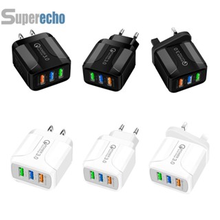 ที่ชาร์จ 5V 2.4A 3 พอร์ต USB QC 3.0 ชาร์จเร็ว สําหรับ iPhone [superecho.th]