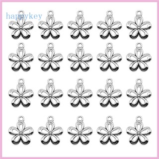 Hap จี้ดอกไม้กลวง แฮนด์เมด DIY สําหรับทําเครื่องประดับ ต่างหู สร้อยข้อมือ สร้อยคอ 20 ชิ้น
