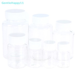 Gentlehappy ขวดพลาสติกเปล่า PET ใส ขนาด 15 มล. 20 มล. 30 มล. 100 มล. สําหรับใส่ยา