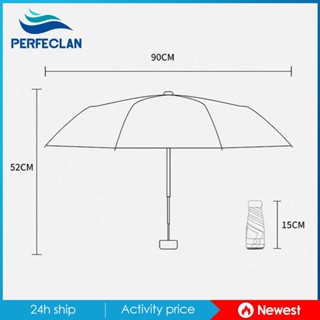 [Perfeclan] ร่มกันแดด กันฝน น้ําหนักเบา พับได้ สําหรับผู้หญิง ผู้ชาย แบกเป้ เดินป่า