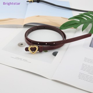 Brightstar เข็มขัดหนัง ปรับขนาดได้ เรียบง่าย สําหรับผู้หญิง ใส่ชุดเดรส กางเกงยีน ใหม่