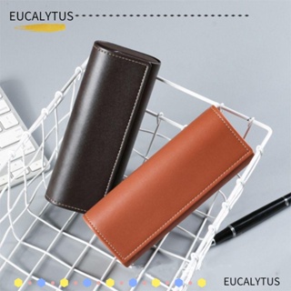 Eutus กล่องแว่นตา หรูหรา สีพื้น อุปกรณ์เสริม