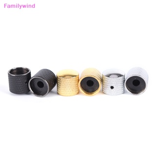 Familywind&gt; ลูกบิดควบคุมระดับเสียงกีตาร์ไฟฟ้า เบส โลหะ พร้อมประแจ 4 ชิ้น