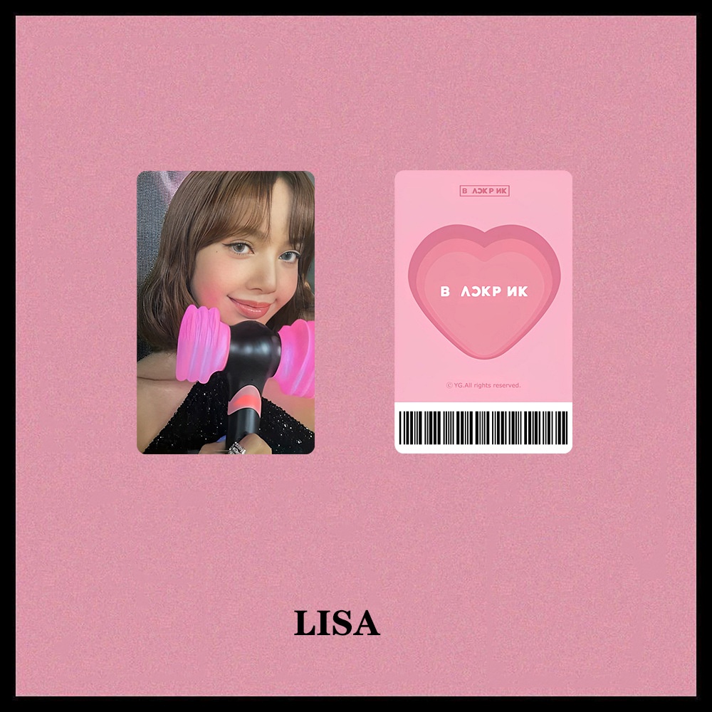 4 ชิ้น/เซ็ต BP 4th Generation Lightstick ค้อน Ver 2 EVENT Photocard Lomo การ์ด BP Jennie Jisoo Lisa Rose Kpop โปสการ์ด YM