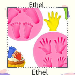 Ethel1 แม่พิมพ์ซิลิโคน 9.5*1.2 ซม. สีชมพู สําหรับทําช็อคโกแลต ฟองดองท์ 2 ชิ้น