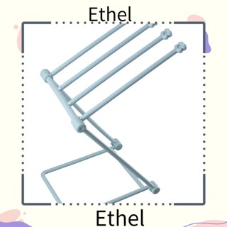 Ethel1 ชั้นวางของ ชั้นวางผ้าขนหนู แบบพับได้ เรียบง่าย สําหรับห้องครัว