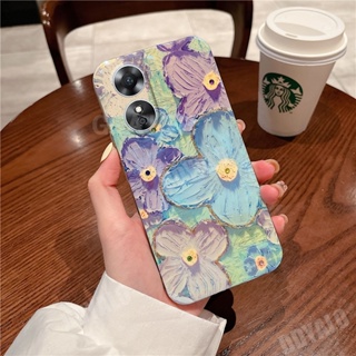 เคสโทรศัพท์ซิลิโคน TPU แบบนิ่ม ลายดอกไม้ สําหรับ OPPO Reno 10 Pro Plus Pro+ A98 A78 4G 5G A78 OPPOA98