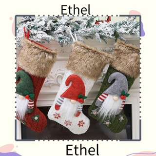 Ethel1 ถุงน่องผ้า สําหรับตกแต่งต้นคริสต์มาส