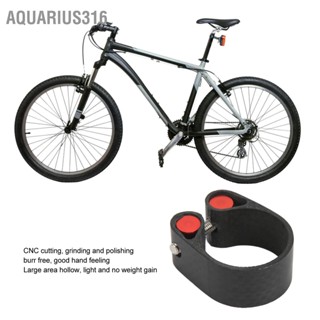 Aquarius316 จักรยาน Seatpost Clamp คาร์บอนไฟเบอร์ Mountain Bike Tube Clip สีดำ CNC ตัด Collar สำหรับจักรยานเสือหมอบ