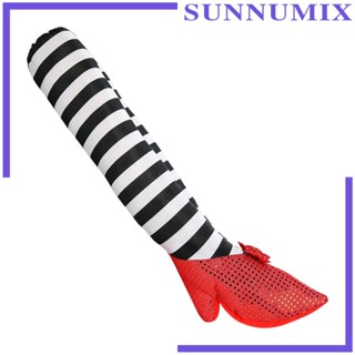 [Sunnimix] พร็อพขาแม่มด ลายทาง สีแดง สําหรับตกแต่งปาร์ตี้ฮาโลวีน 1 คู่