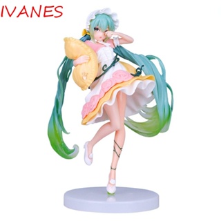 Ivanes โมเดลฟิกเกอร์ PVC รูปการ์ตูนอนิเมะ Miku Hatsune ขนาด 20 ซม. สําหรับตกแต่งบ้าน