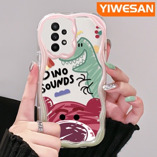 เคสโทรศัพท์มือถือแบบนิ่ม ใส กันกระแทก ลายการ์ตูนไดโนเสาร์ และหมี สีมาการอง สําหรับ Samsung galaxy A22 4G A22 5G M22 A21s A23 A24