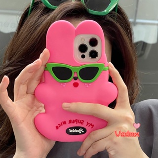 เคสโทรศัพท์มือถือ ลายการ์ตูนกระต่าย แว่นกันแดด สไตล์เกาหลี สําหรับ OPPO Reno 8T 5G A97 A12E A3S A55 A56 5G A55S F1S A9 A5 A32 A33 A53 2020 A8 A31 A53S 4G A11S