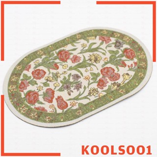 [Koolsoo1] พรมเช็ดเท้า ขนาดเล็ก สเกล 1:12 แฮนด์เมด สไตล์ตุรกี สําหรับบ้านตุ๊กตา