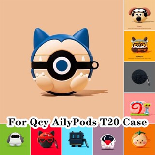 【Trend Front】เคสหูฟัง แบบนิ่ม ลายการ์ตูนมังกร สําหรับ Qcy AilyPods T20 Qcy AilyPods T20