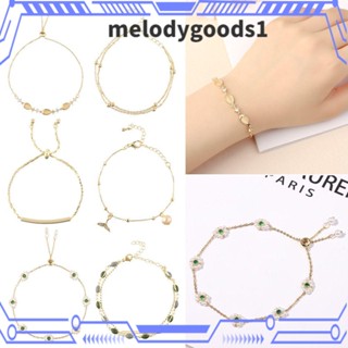 Melodygoods1 สร้อยข้อมือแฟชั่น ปรับได้ ของขวัญแวววาว