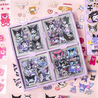 [พร้อมส่ง] Sanrio Cartoon Hand Account Sticker Creative Children&amp;#39;s Hand Account Sticker Pvc Goo Card Sticker Set Boxed