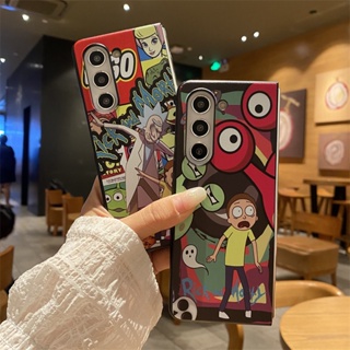 เคสโทรศัพท์มือถือ PC แข็ง กันกระแทก รอบด้าน ลายการ์ตูน Rick สําหรับ Samsung galaxy z FOLD5 fold 4 3 2 galaxy z Flip5 flip4 flip 3 2