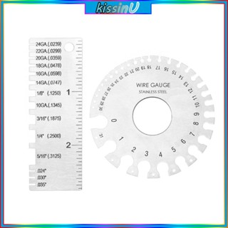 Kiss เครื่องวัดความหนาสายไฟ สเตนเลส ทรงกลม เส้นผ่าศูนย์กลาง แบบพกพา