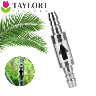 Taylor1 CO2 วาล์วเช็คทางเดียว วาล์วเช็ค CO2 สเตนเลส 4 มม. สีเงิน ตัวควบคุมกระจาย CO2 ไม่เป็นสนิม วาล์ว CO2 ระบบปั๊มลม CO2