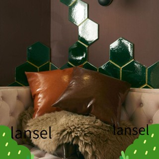 Lansel ปลอกหมอนอิง หนังเทียม สําหรับตกแต่งบ้าน โซฟา ห้องนั่งเล่น