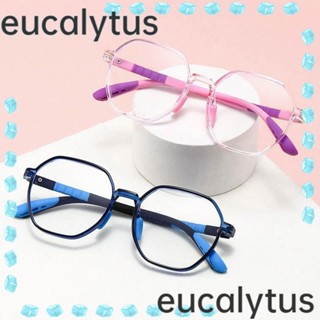 Eucalytus1 แว่นตาคอมพิวเตอร์ ป้องกันแสงสีฟ้า แบบพกพา TR90 สําหรับเด็กผู้ชาย และเด็กผู้หญิง