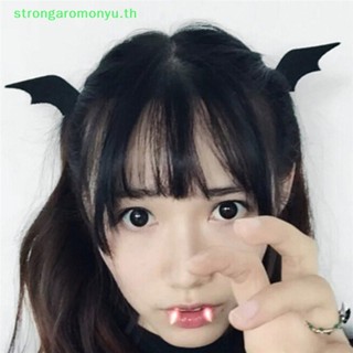 Strongaromonyu กิ๊บติดผมคอสเพลย์ปีกค้างคาวปีศาจ สําหรับปาร์ตี้ฮาโลวีน