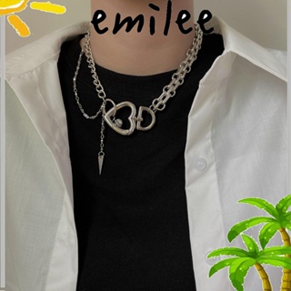 EMILEE สร้อยคอโช้คเกอร์ สายโซ่ รูปหัวใจ แฟชั่น