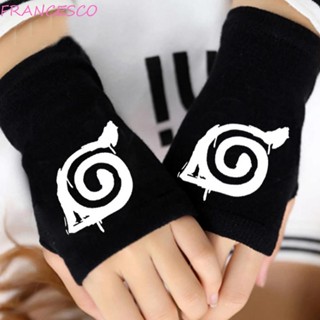 Francesco ถุงมือนารูโตะ เครื่องแต่งกายอนิเมะ Sasuke Hatake Kakashi Fingerless