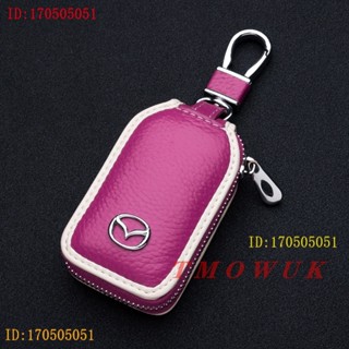 เคสกุญแจรีโมทรถยนต์ แบบหนัง สําหรับ mazda mazda 3 cx5 mazda 3 cx3 mazda cx9 mazda cx5