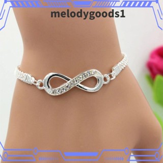 Melodygoods1 สร้อยข้อมืออินฟินิตี้ ตัวเลข 8 สไตล์โบฮีเมียน สําหรับผู้ชาย ผู้หญิง