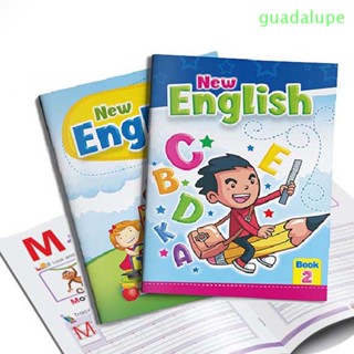 Guadalupe หนังสือการออกกําลังกายภาษาอังกฤษ ลายการ์ตูนตัวอักษรภาษาอังกฤษ ตัวเลขการเรียนรู้ สําหรับเด็กอายุ 3-6 ปี