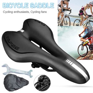 Mountain Bike Seat Saddle MTB Comfortable Waterproof Soft Silica Gel Padded